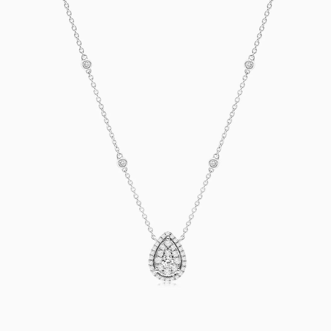 Corrente feminina em Ouro 18k diamantes Ponto de luz