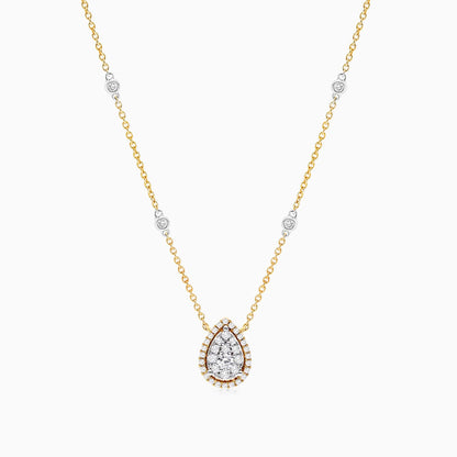 Corrente feminina em Ouro 18k diamantes Ponto de luz