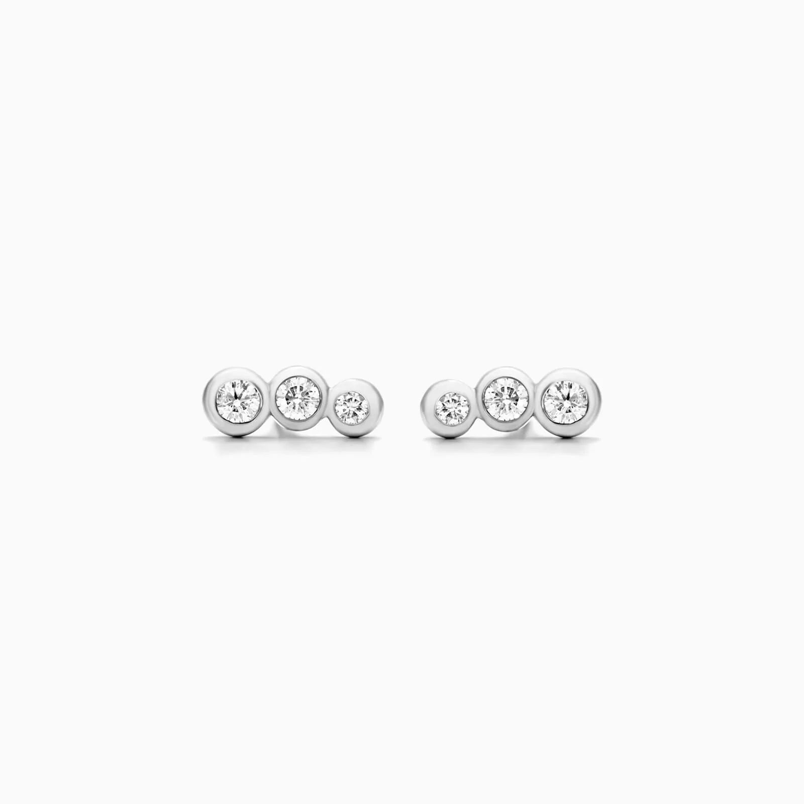 Brinco de  Ouro 18k feminino Lins  Diamantes  Luxo