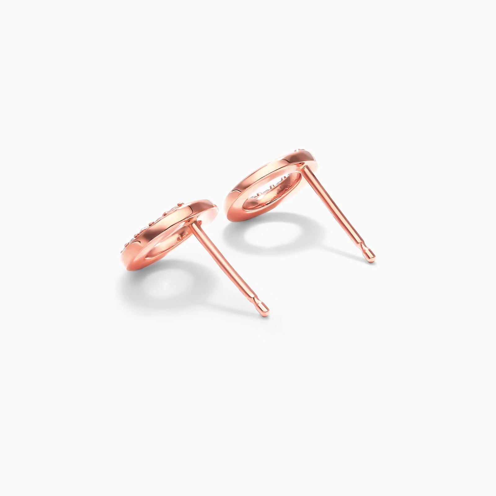 Brinco de  Ouro 18k feminino  Diamantes Circle Luxo