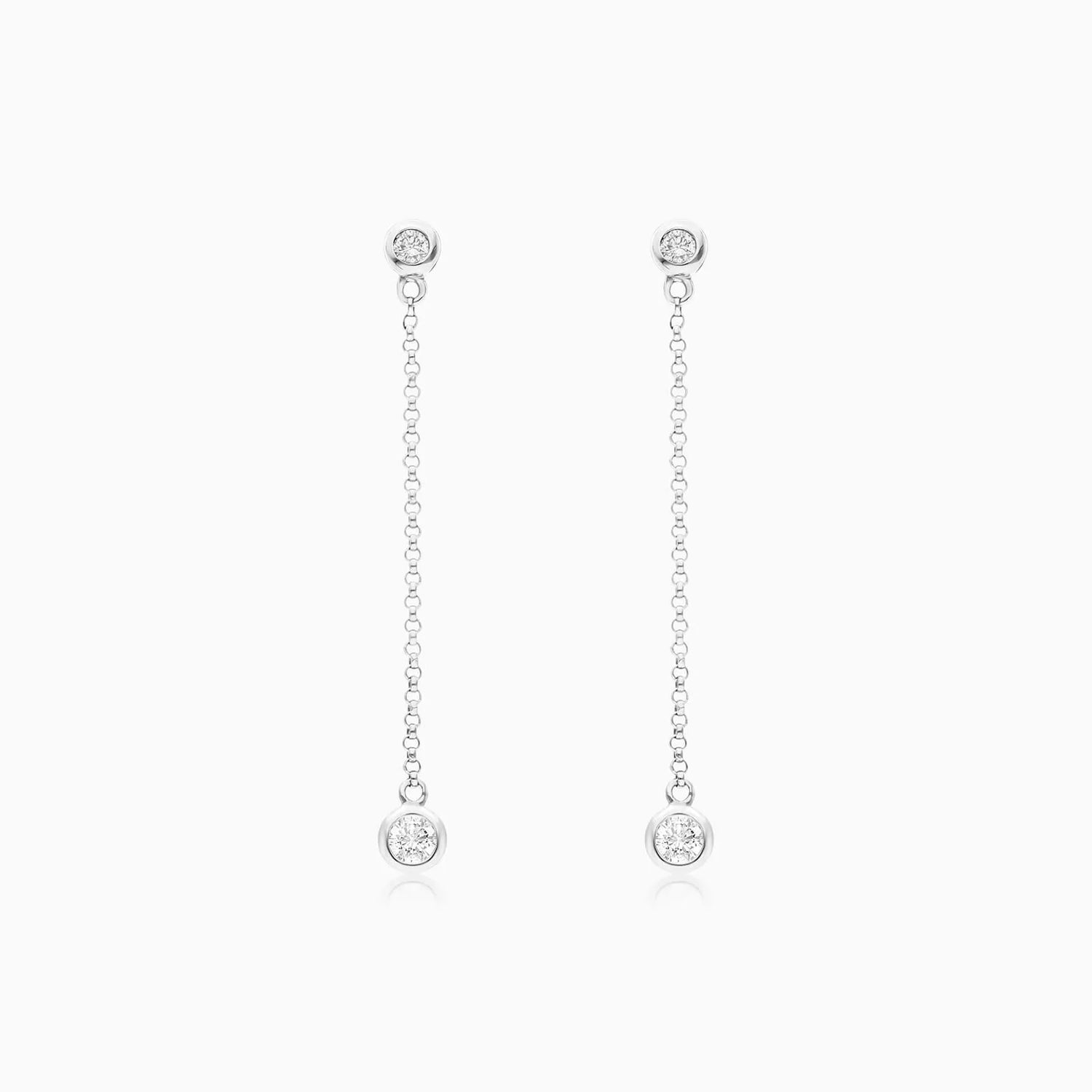 Brinco de  Ouro 18k feminino ponto de luz Diamantes  Luxo