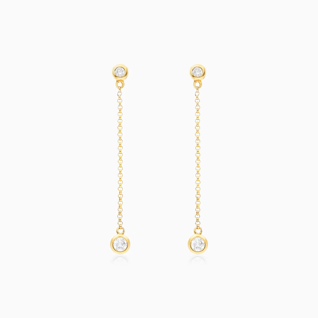 Brinco de  Ouro 18k feminino ponto de luz Diamantes  Luxo