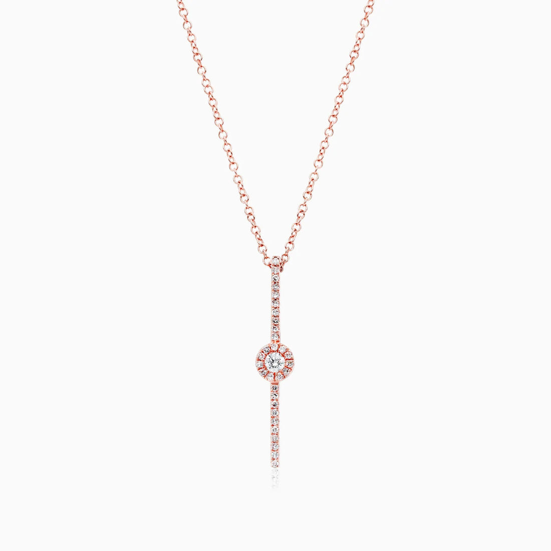 Corrente feminina em Ouro 18k diamantes ponto de luz luxo
