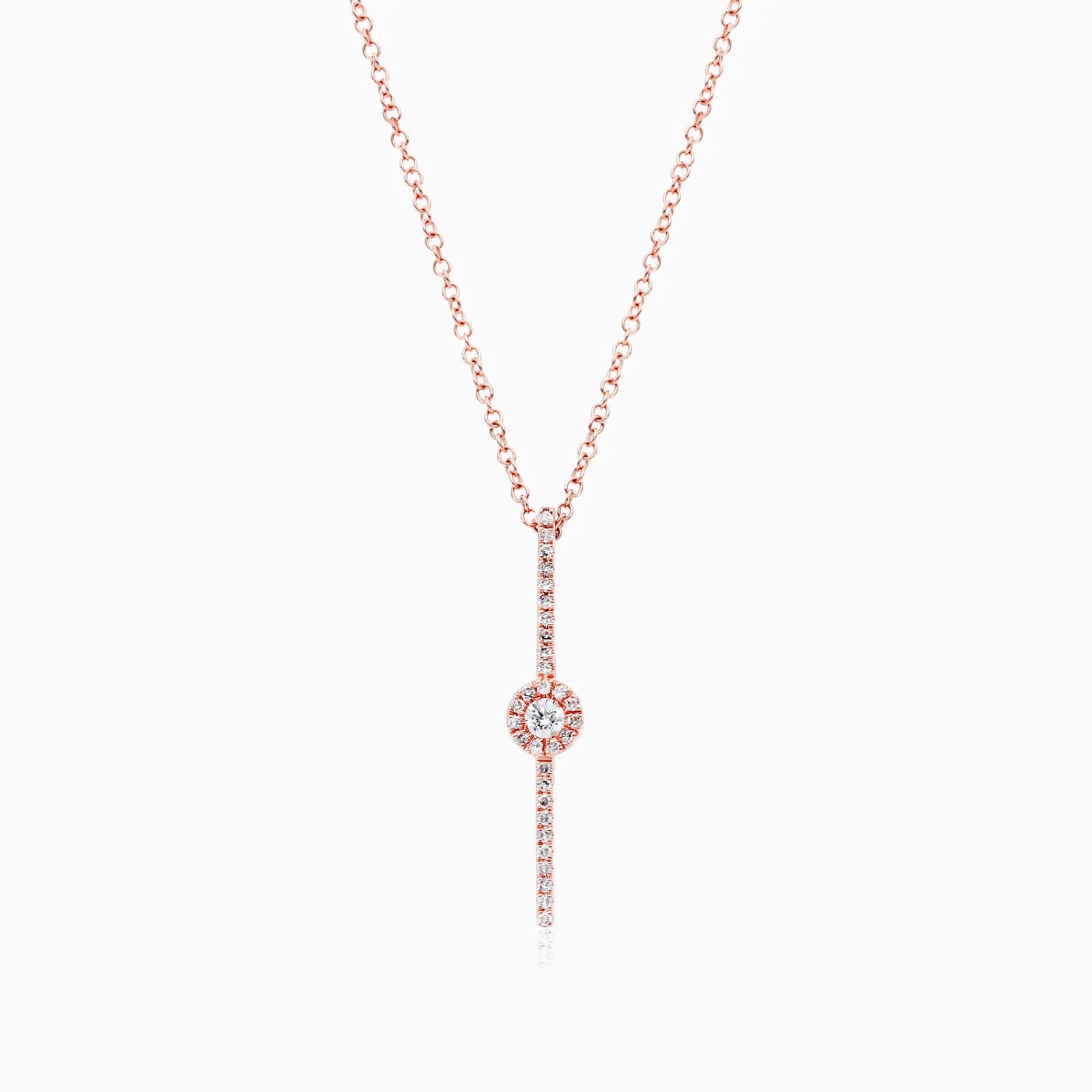 Corrente feminina em Ouro 18k diamantes ponto de luz luxo