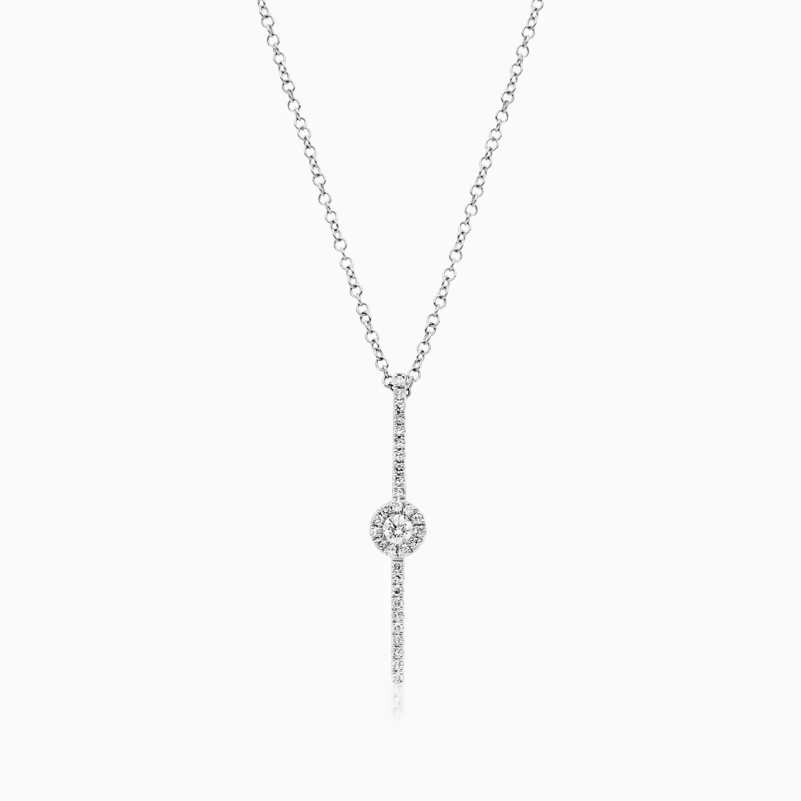 Corrente feminina em Ouro 18k diamantes ponto de luz luxo