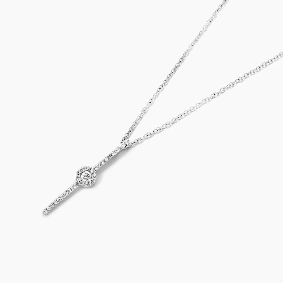 Corrente feminina em Ouro 18k diamantes ponto de luz luxo