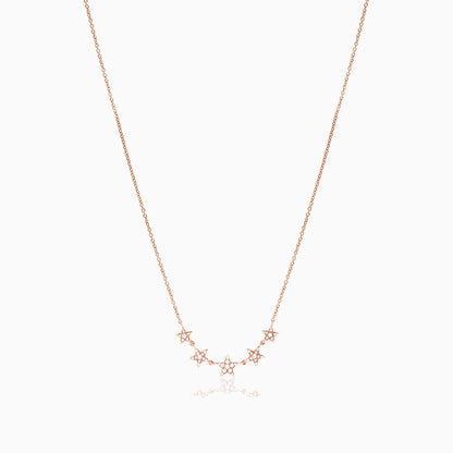 Corrente feminina em Ouro 18k diamantes stars luxo