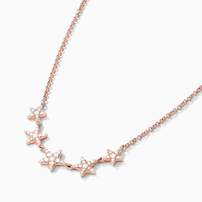 Corrente feminina em Ouro 18k diamantes stars luxo