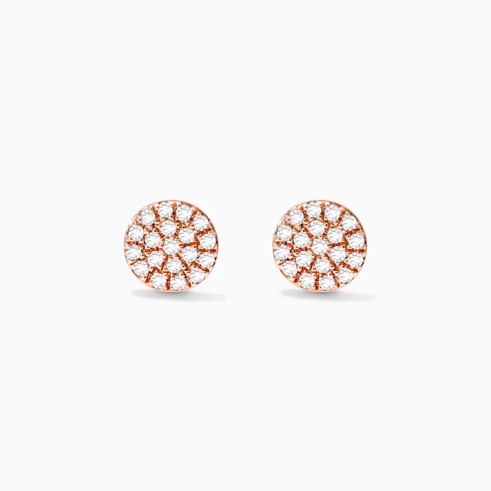 Brinco de  Ouro 18k feminino  Diamantes Circle III Luxo