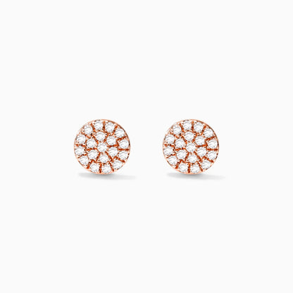 Brinco de  Ouro 18k feminino  Diamantes Circle III Luxo