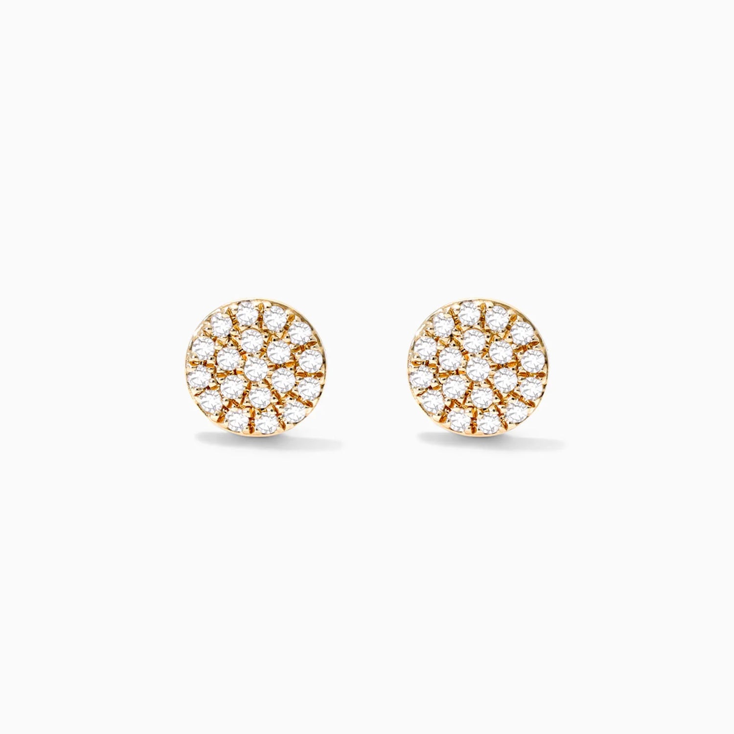 Brinco de  Ouro 18k feminino  Diamantes Circle III Luxo