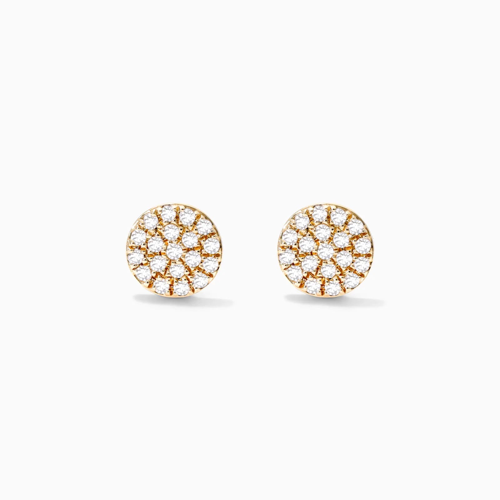Brinco de  Ouro 18k feminino  Diamantes Circle III Luxo