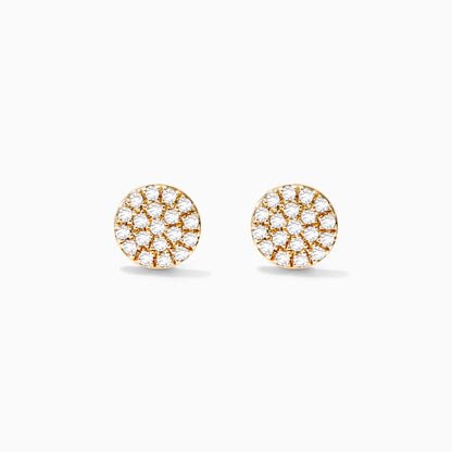 Brinco de  Ouro 18k feminino  Diamantes Circle III Luxo