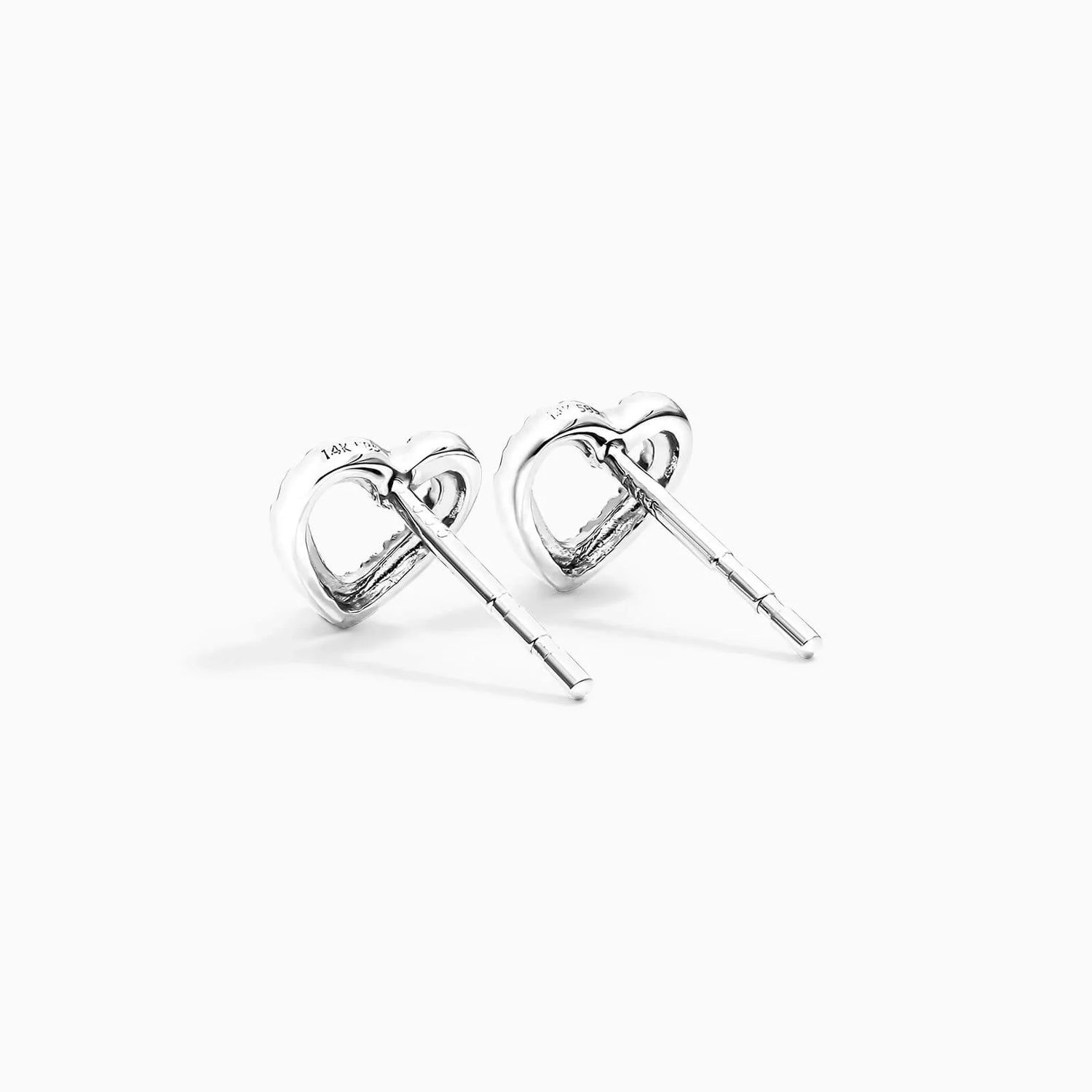 Brinco de  Ouro 18k feminino  Diamantes Heart II Luxo