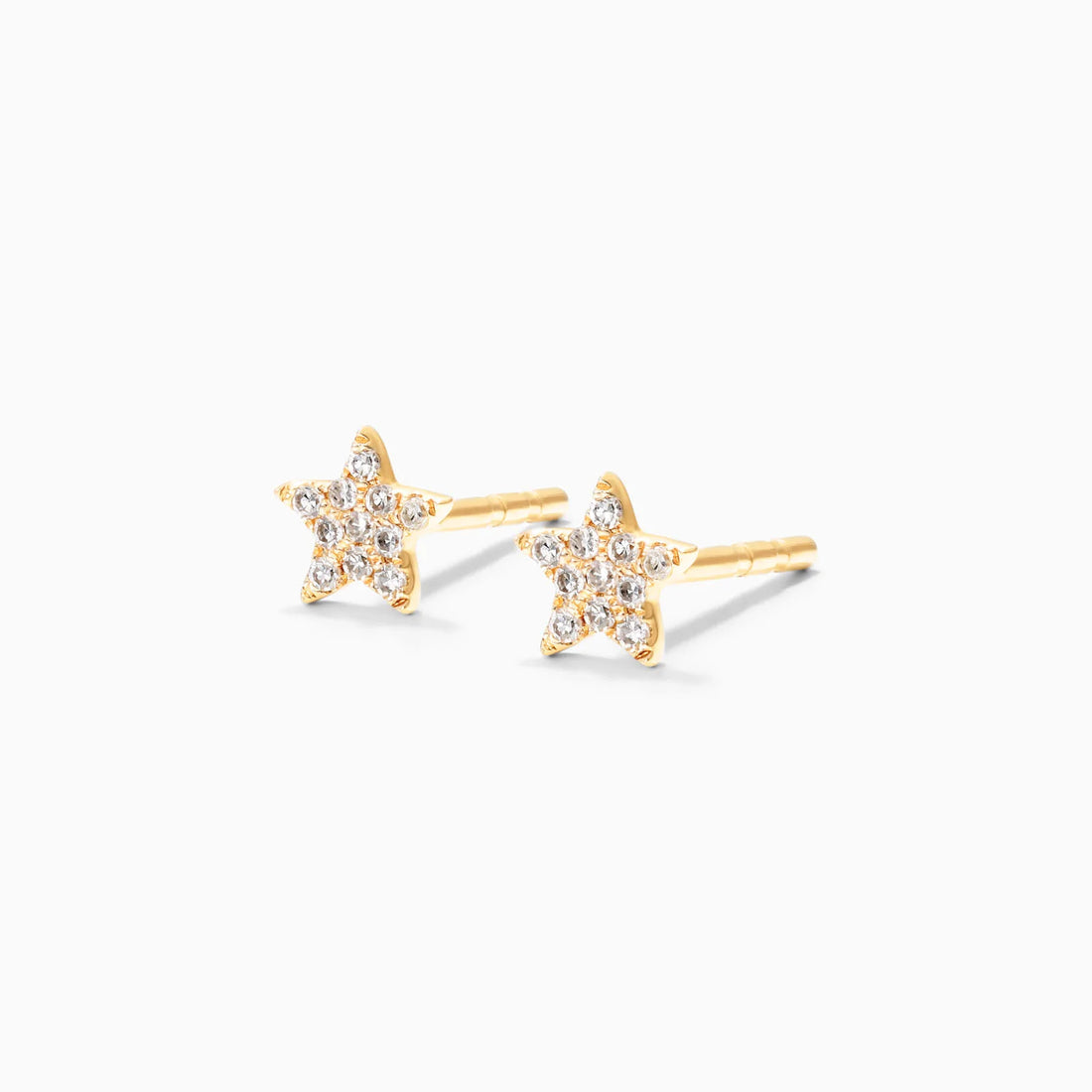 Brinco De Ouro 18k Feminino Stars Diamantes Luxo