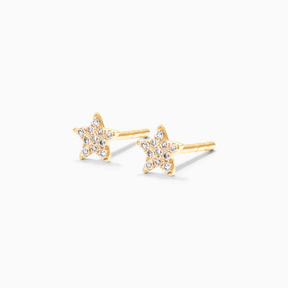 Brinco De Ouro 18k Feminino Stars Diamantes Luxo