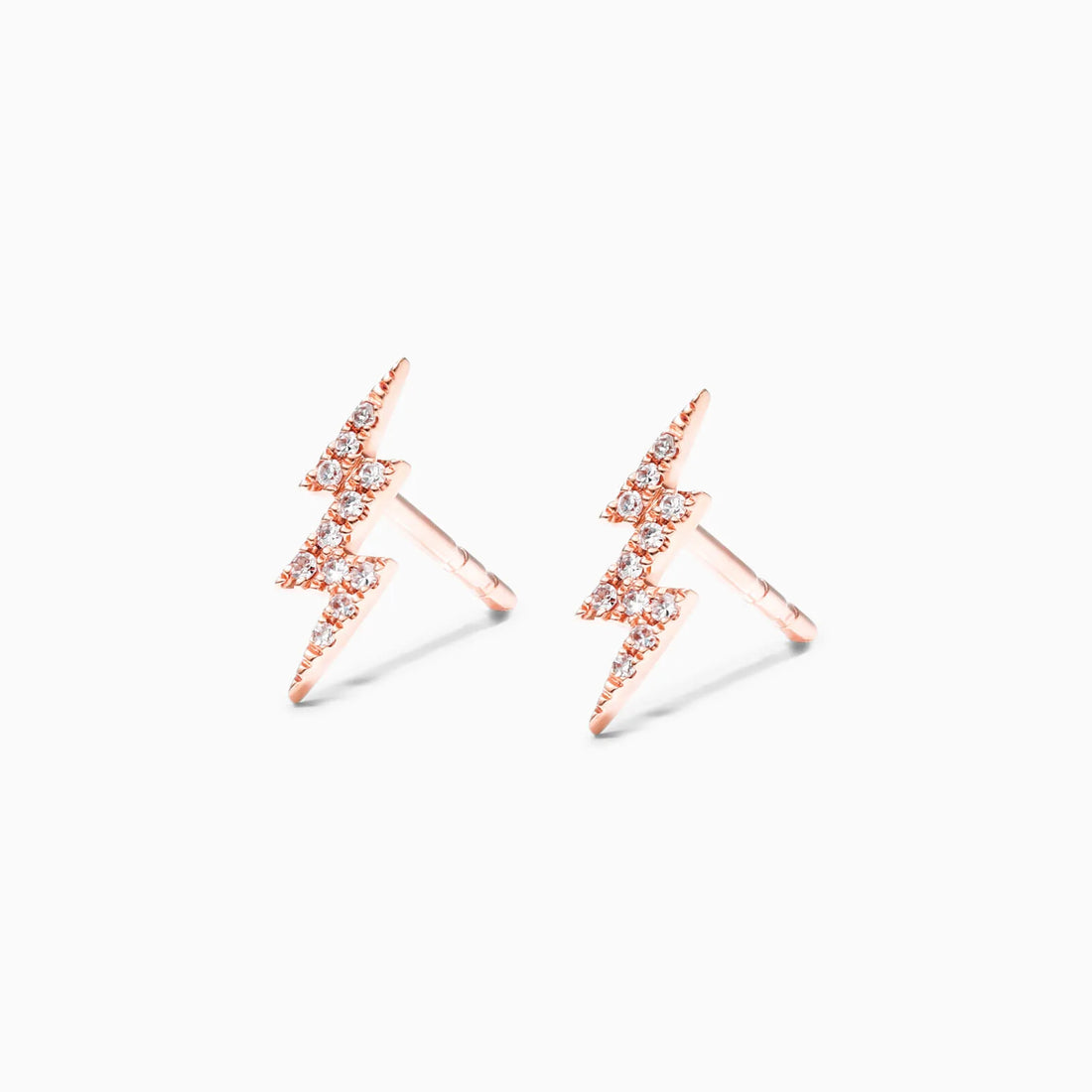 Brinco de  Ouro 18k feminino Bolt  Diamantes  Luxo