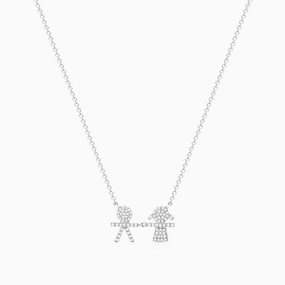 Corrente feminina em Ouro 18k diamantes Filhos luxo