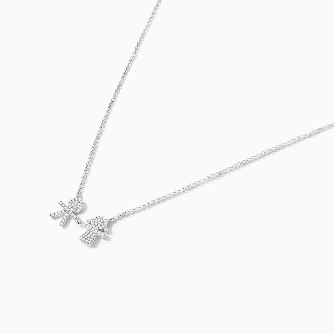 Corrente feminina em Ouro 18k diamantes Filhos luxo