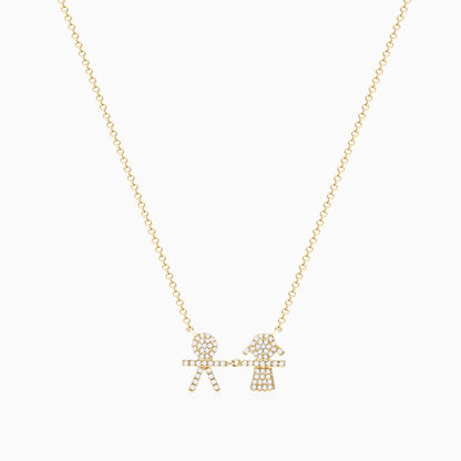 Corrente feminina em Ouro 18k diamantes Filhos luxo