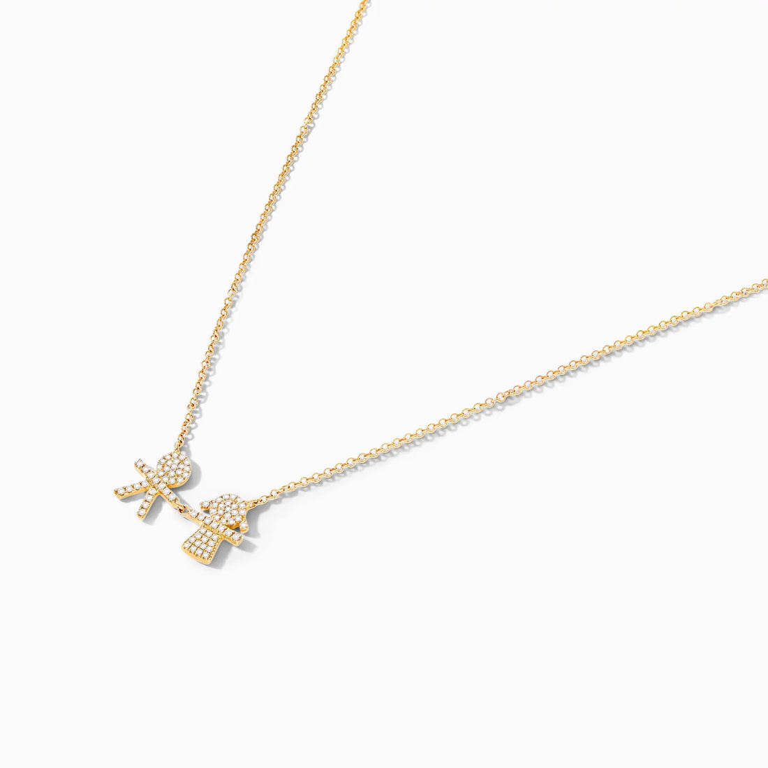 Corrente feminina em Ouro 18k diamantes Filhos luxo