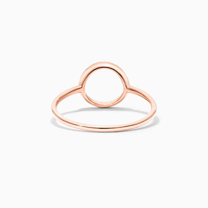 Anel Circulo De Diamante Aberto em Ouro 18k De Luxo