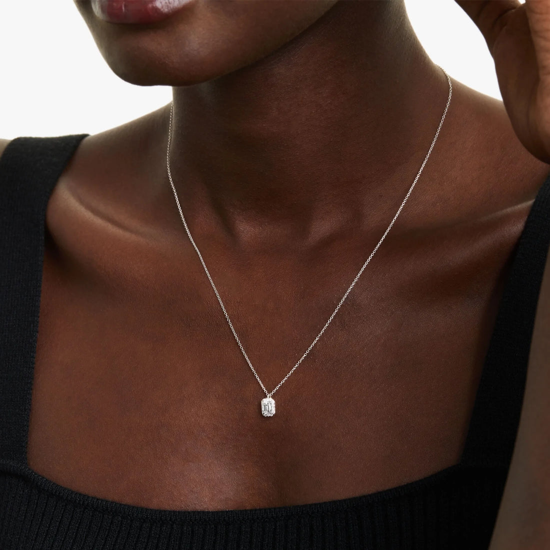 Corrente  em Ouro 18k ponto de luz e Diamantes Luxo