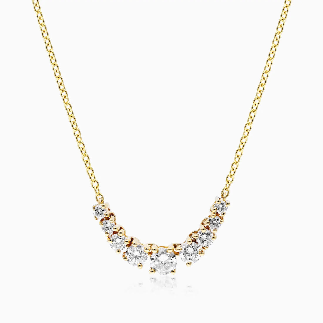 Corrente feminina em Ouro 18k diamantes Pontos de luz