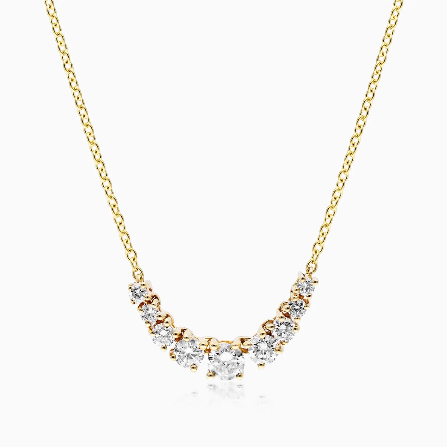 Corrente feminina em Ouro 18k diamantes Pontos de luz