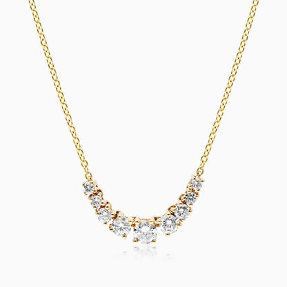 Corrente feminina em Ouro 18k diamantes Pontos de luz
