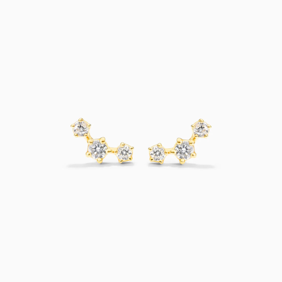 Brinco de  Ouro 18k feminino  Diamantes Constelar Luxo