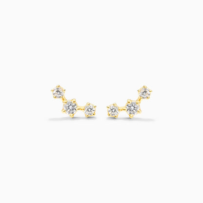 Brinco de  Ouro 18k feminino  Diamantes Constelar Luxo