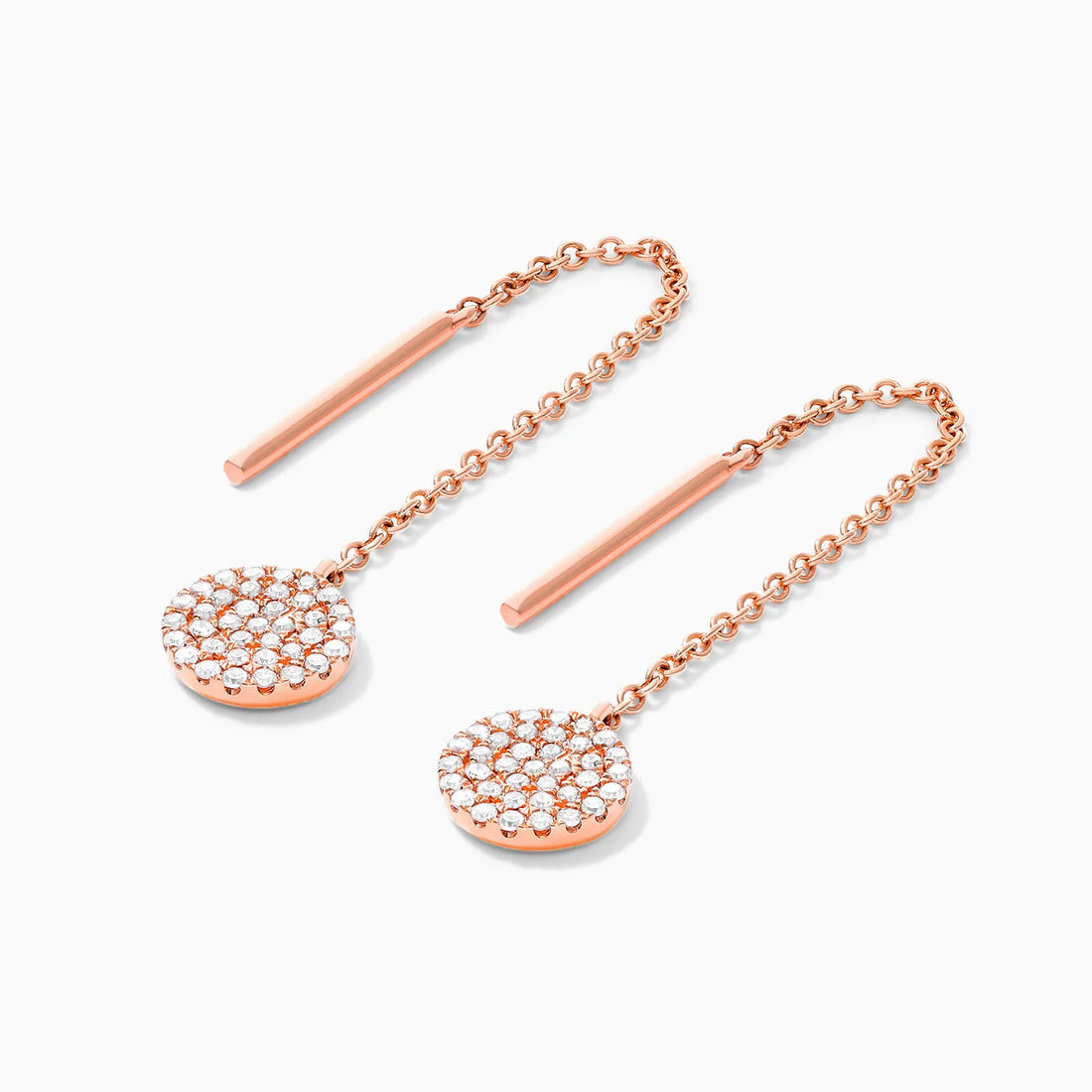 Brinco de  Ouro 18k feminino  Diamantes Circle II Luxo