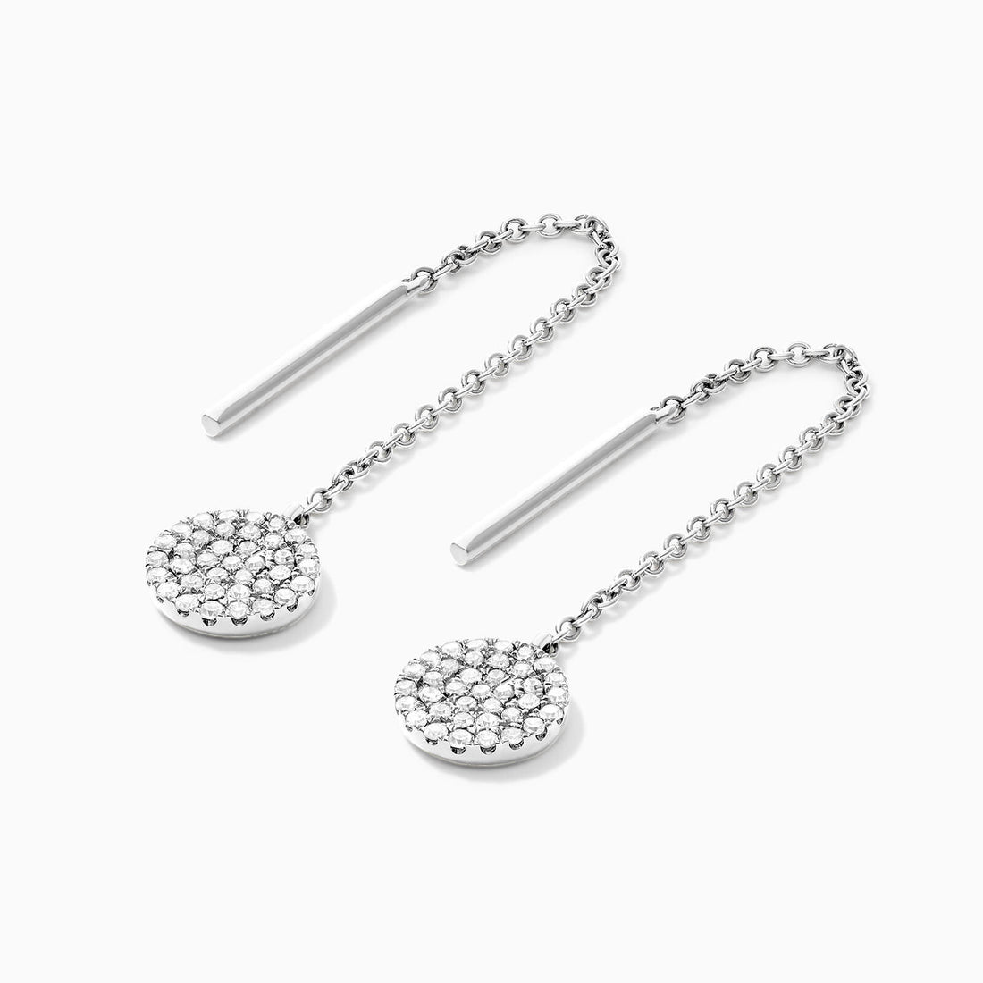 Brinco de  Ouro 18k feminino  Diamantes Circle II Luxo