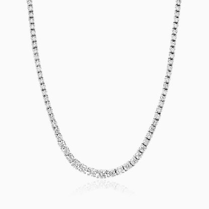 Corrente Riviera feminina em Ouro 18k diamantes 4 quilates Luxo