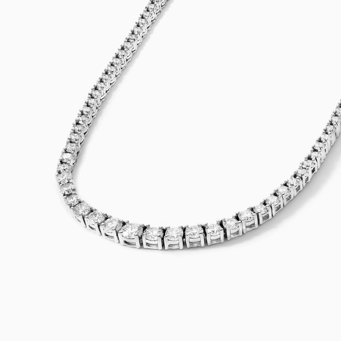 Corrente Riviera feminina em Ouro 18k diamantes 4 quilates Luxo