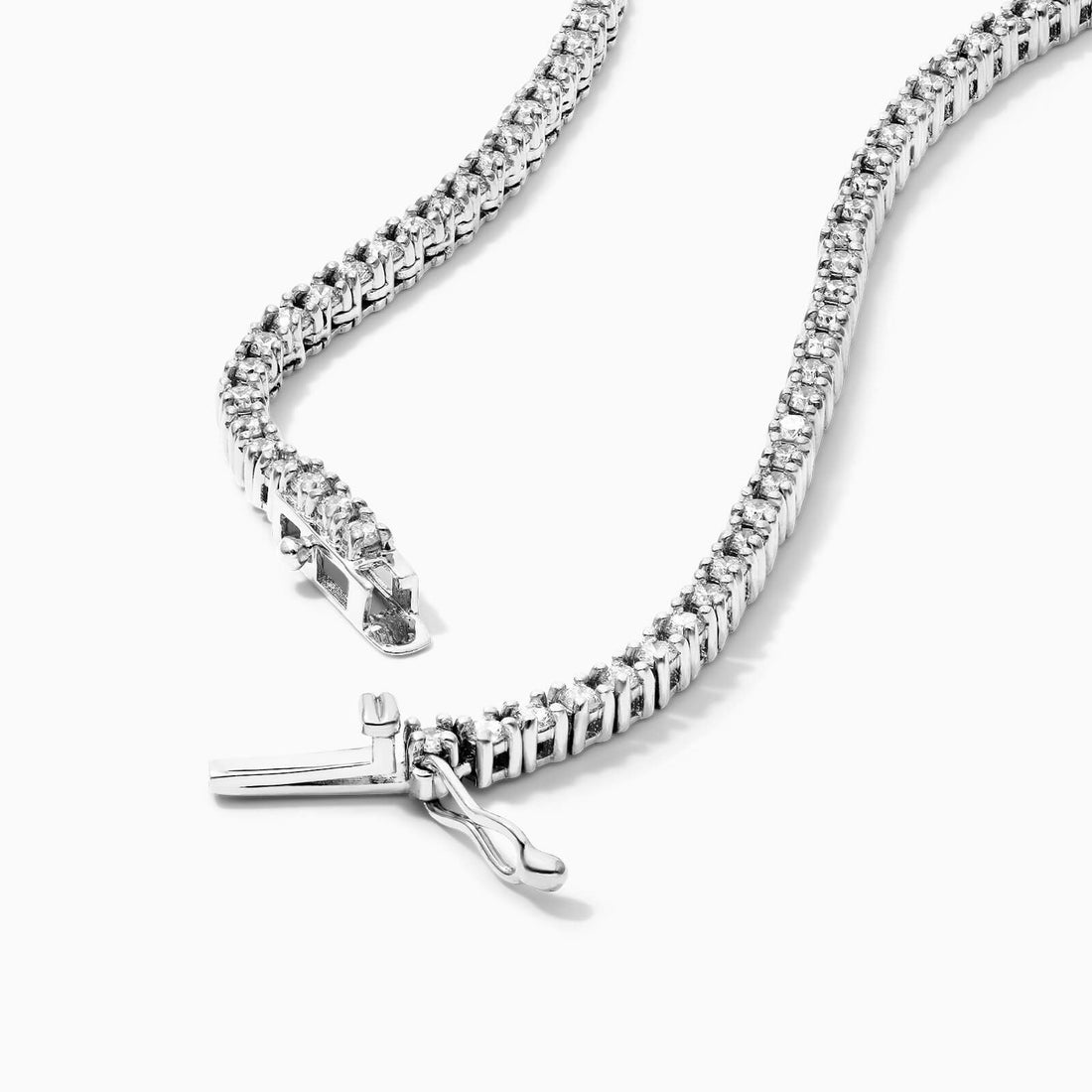 Corrente Riviera feminina em Ouro 18k diamantes 4 quilates Luxo