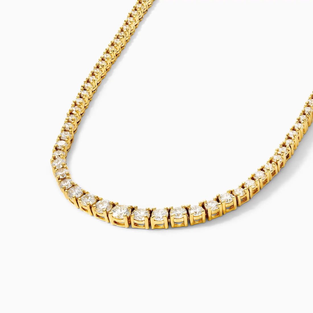 Corrente Riviera feminina em Ouro 18k diamantes 4 quilates Luxo
