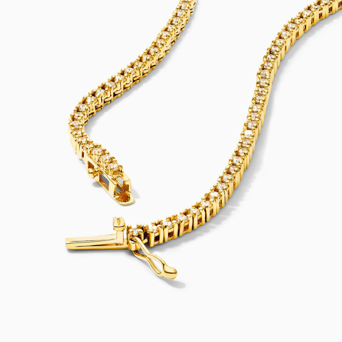 Corrente Riviera feminina em Ouro 18k diamantes 4 quilates Luxo