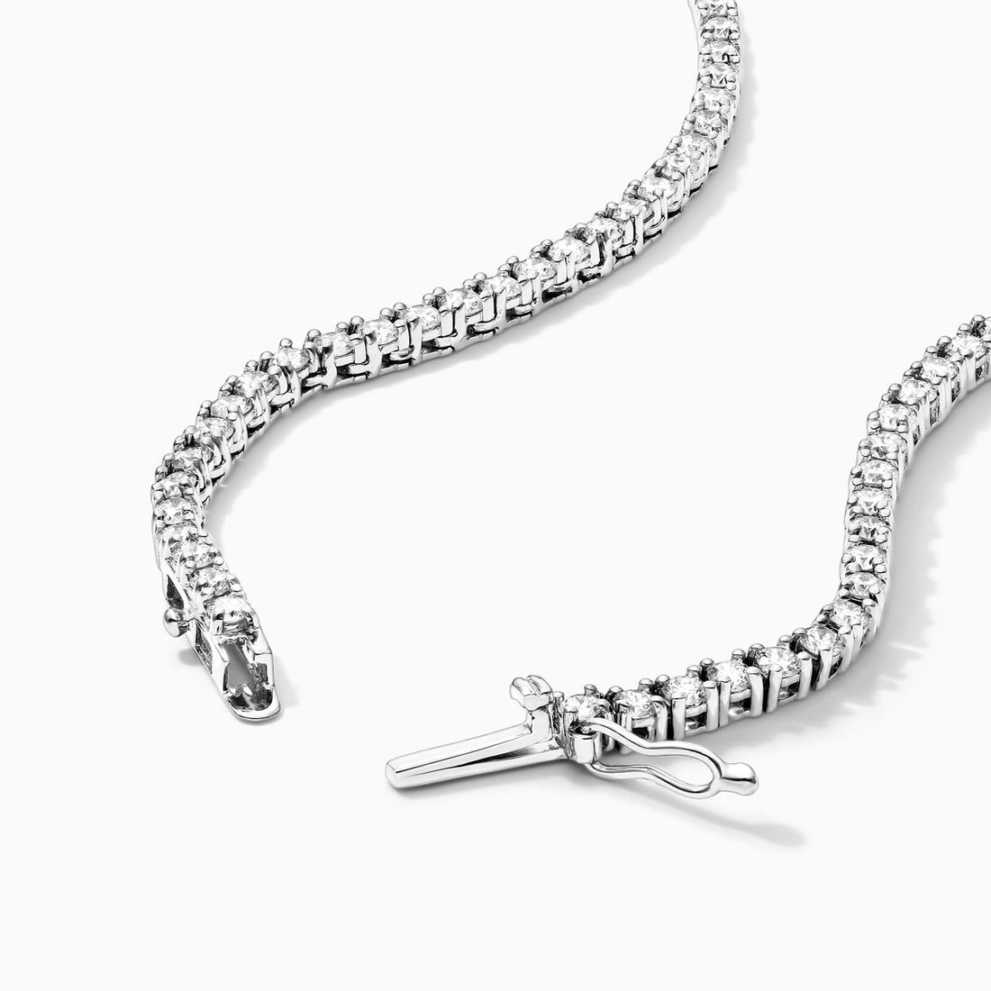 Corrente Riviera feminina em Ouro 18k diamantes 7 quilates Luxo