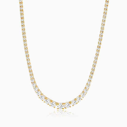 Corrente Riviera feminina em Ouro 18k diamantes 7 quilates Luxo