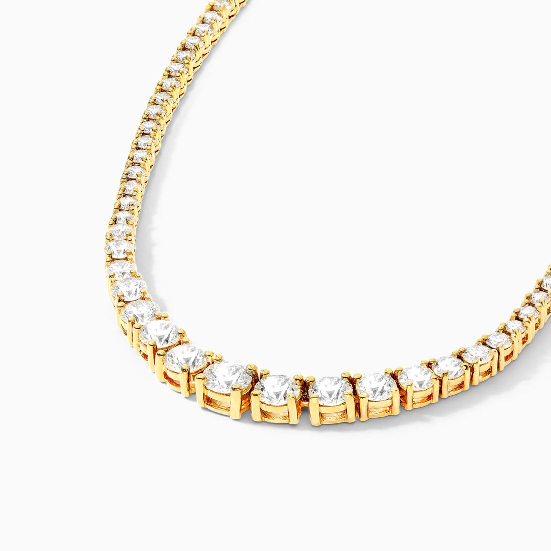 Corrente Riviera feminina em Ouro 18k diamantes 7 quilates Luxo