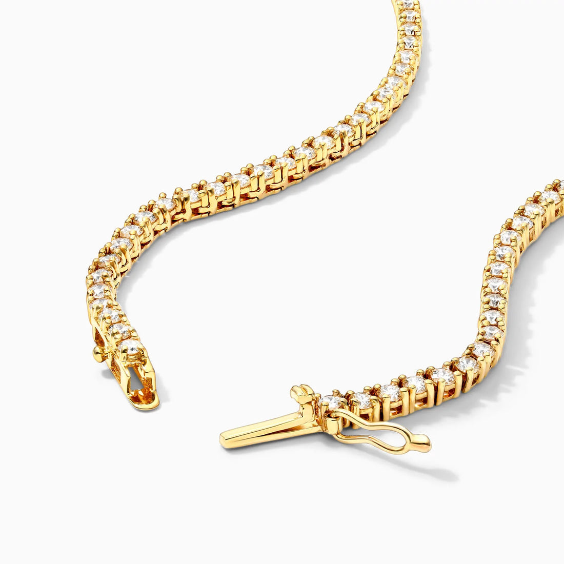 Corrente Riviera feminina em Ouro 18k diamantes 7 quilates Luxo