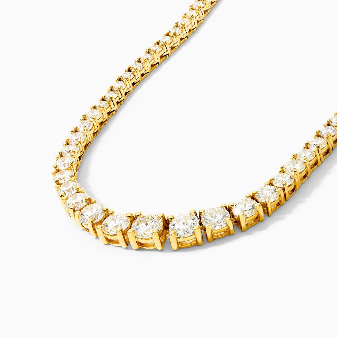 Corrente Riviera feminina em Ouro 18k diamantes 9 quilates Luxo