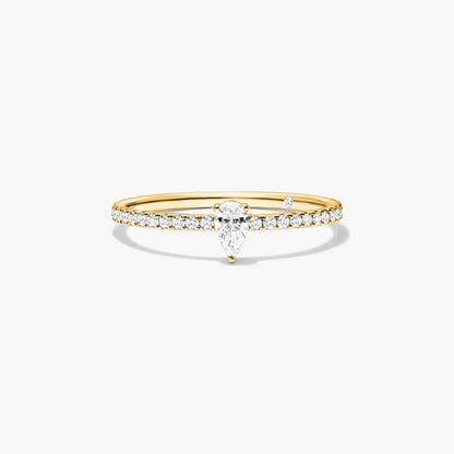 Anel De Ouro 18k Noivado C/ Diamantes Brilhantes