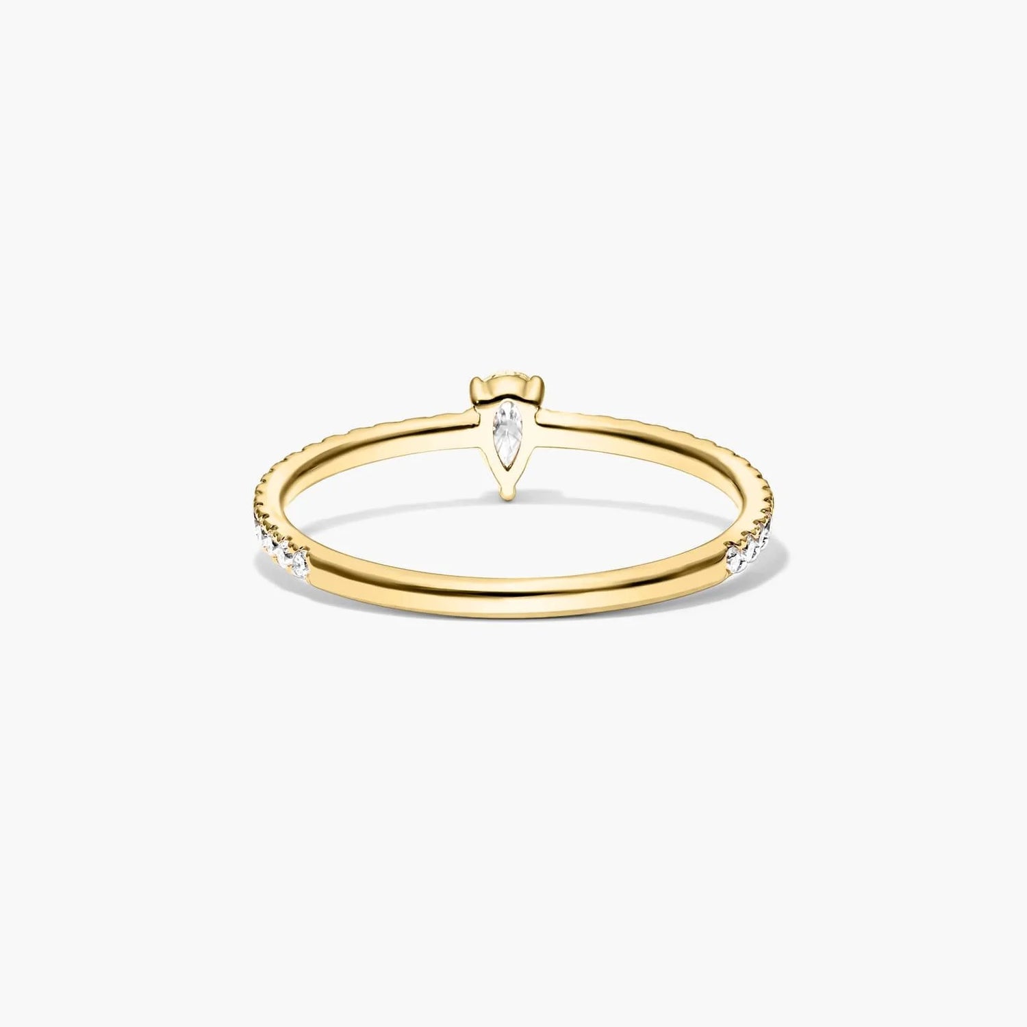 Anel De Ouro 18k Noivado C/ Diamantes Brilhantes