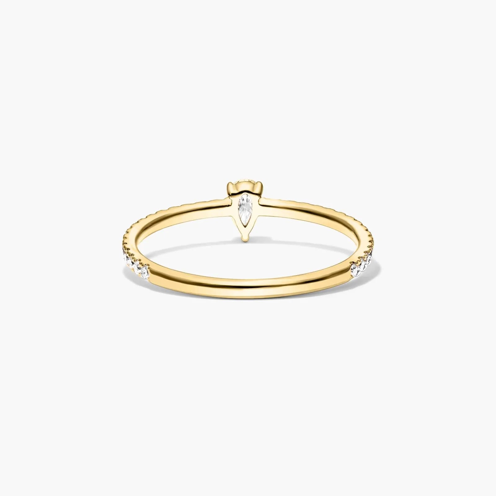 Anel De Ouro 18k Noivado C/ Diamantes Brilhantes