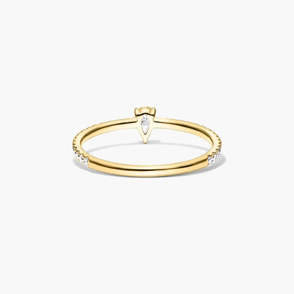 Anel De Ouro 18k Noivado C/ Diamantes Brilhantes