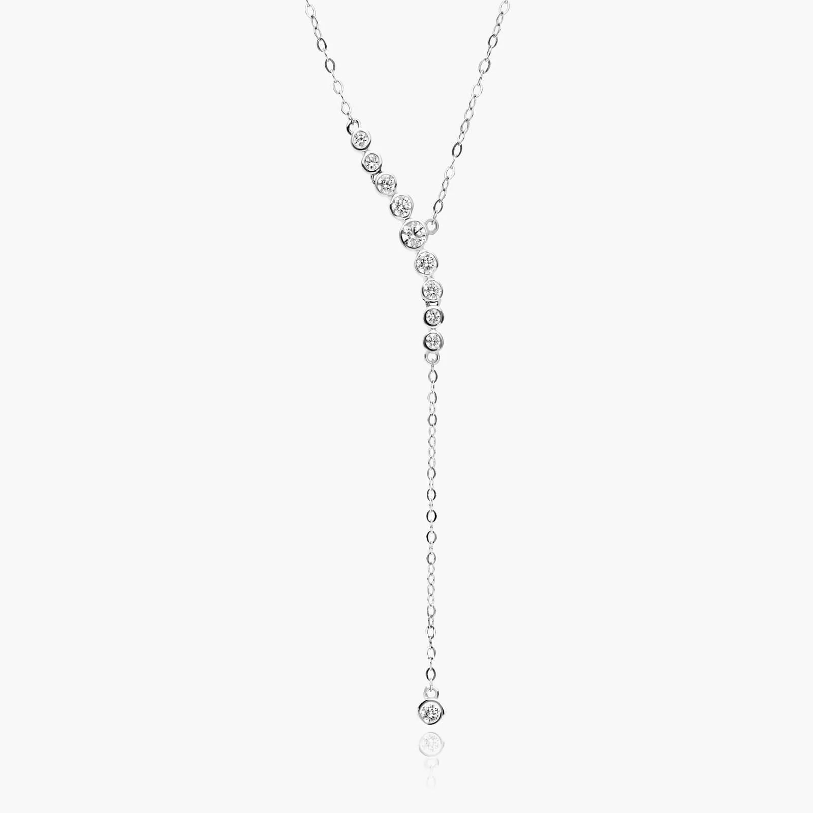 Corrente feminina em Ouro 18k diamantes ponto de luz luxo