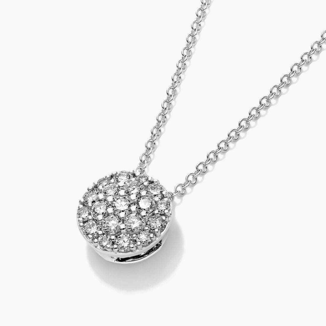 Corrente feminina em Ouro 18k diamantes e Chuveiro Luxo